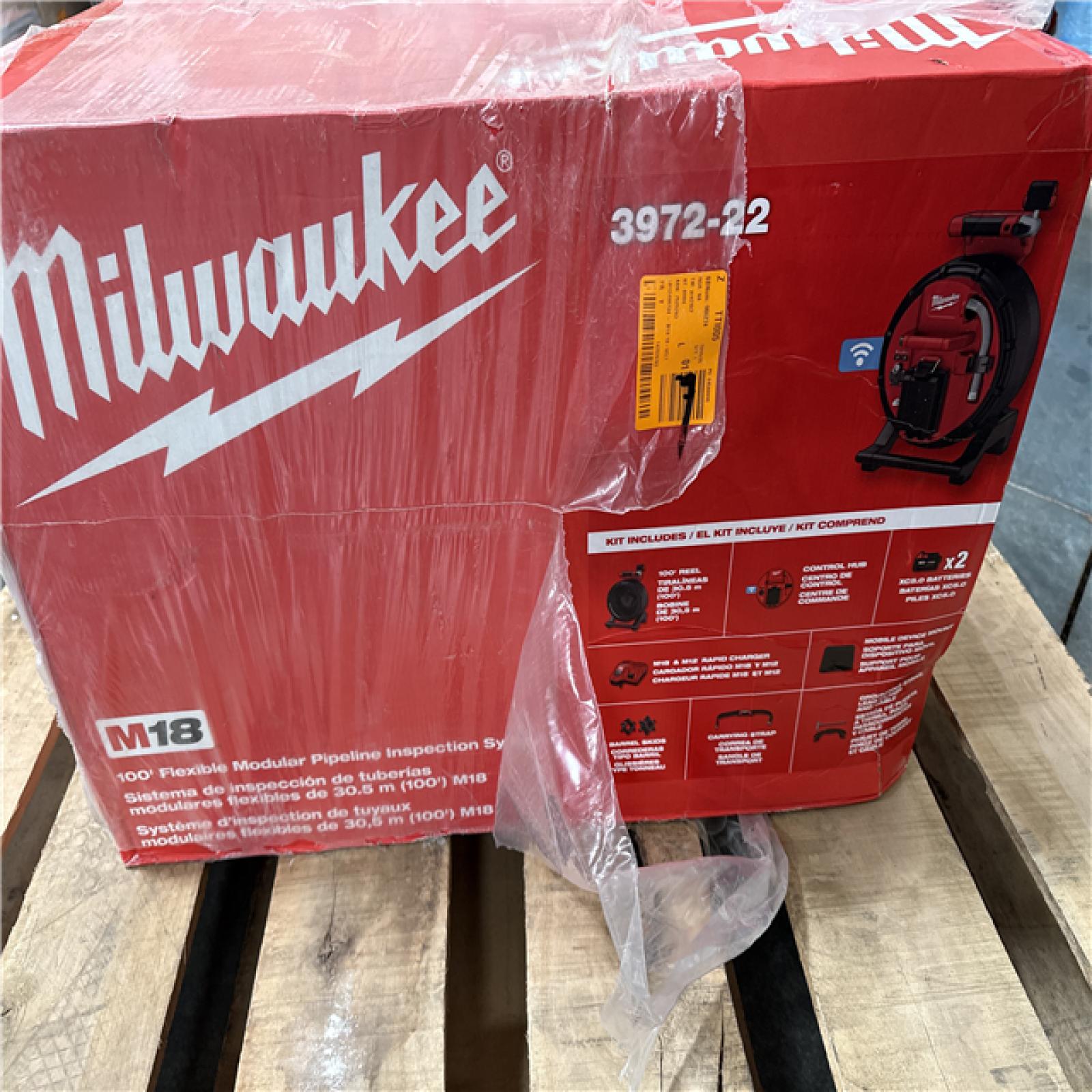 California NEW Sealed Box Milwaukee 100’ Flexible Modular Pipeline Inspection System
