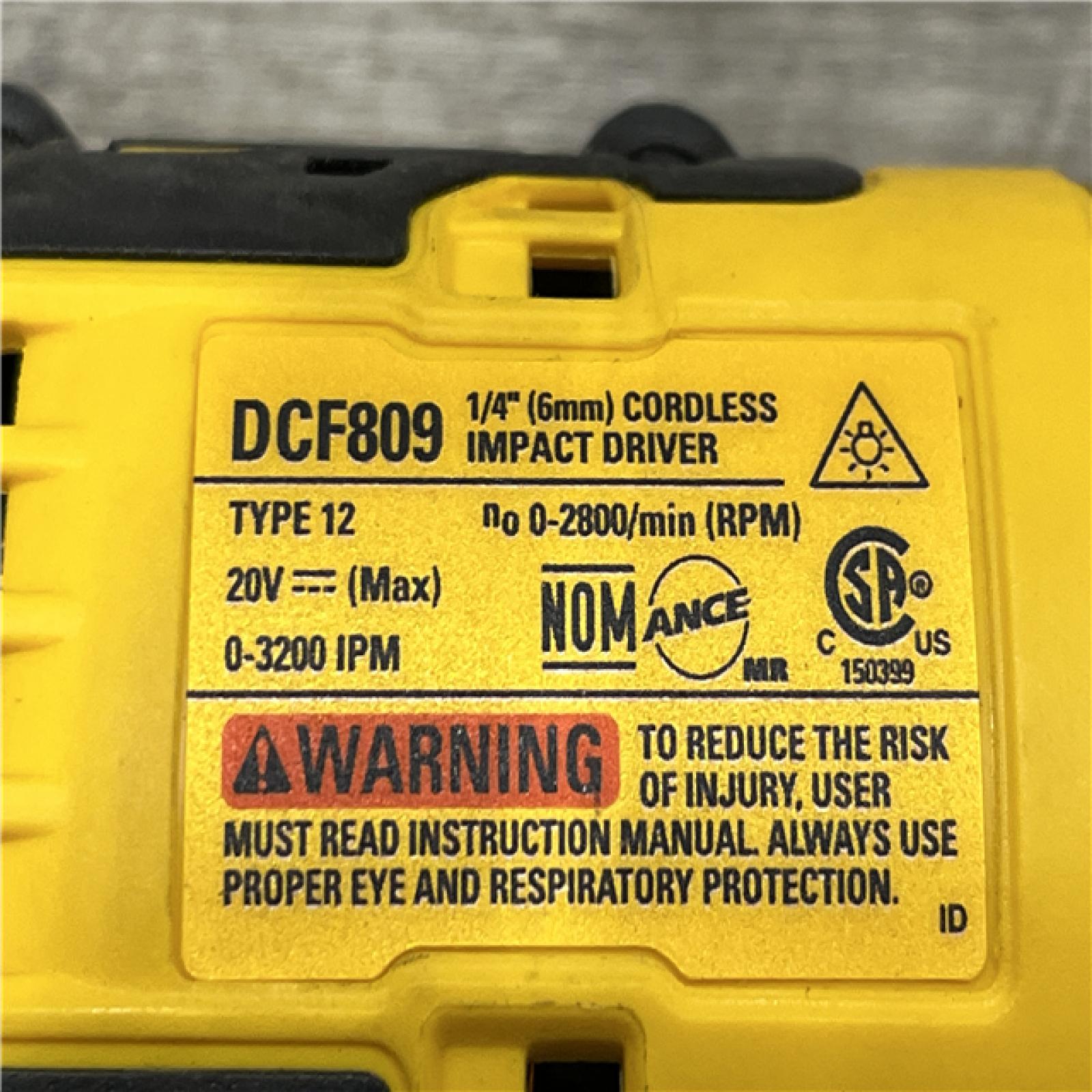 AS-IS DEWALT Atomic 20V Max Lithium-Ion Brushless Cordless Compact 1/4 in. Impact Driver Kit