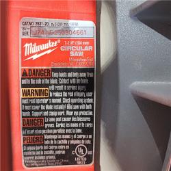 HOUSTON LOCATION - AS-IS Milwaukee 7-1/4 18V Brushless Circular Saw 2631-20 (Bare Tool)