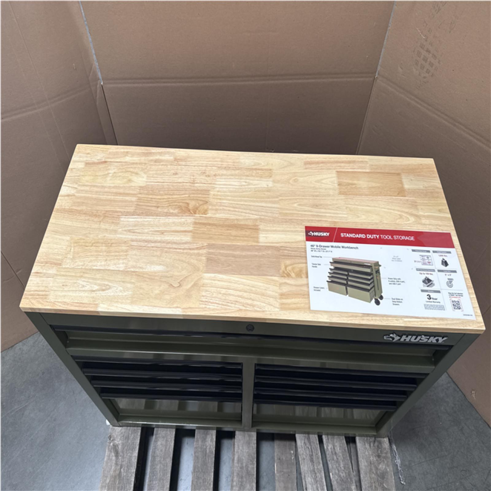 CALIFORNIA LIKE NEW HUSKY 9 DRAWER WORKBENCH
