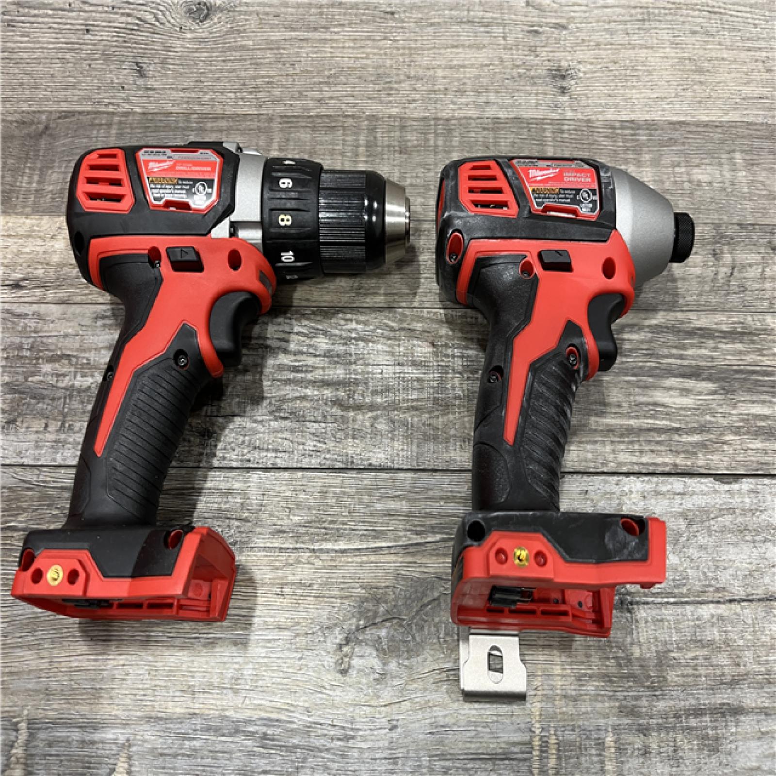 AS-IS Milwaukee 18V Lithium-Ion Cordless Drill Driver/Impact Driver Combo Kit