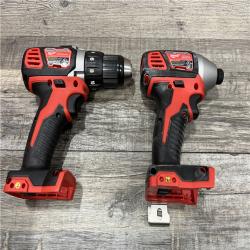 AS-IS Milwaukee 18V Lithium-Ion Cordless Drill Driver/Impact Driver Combo Kit
