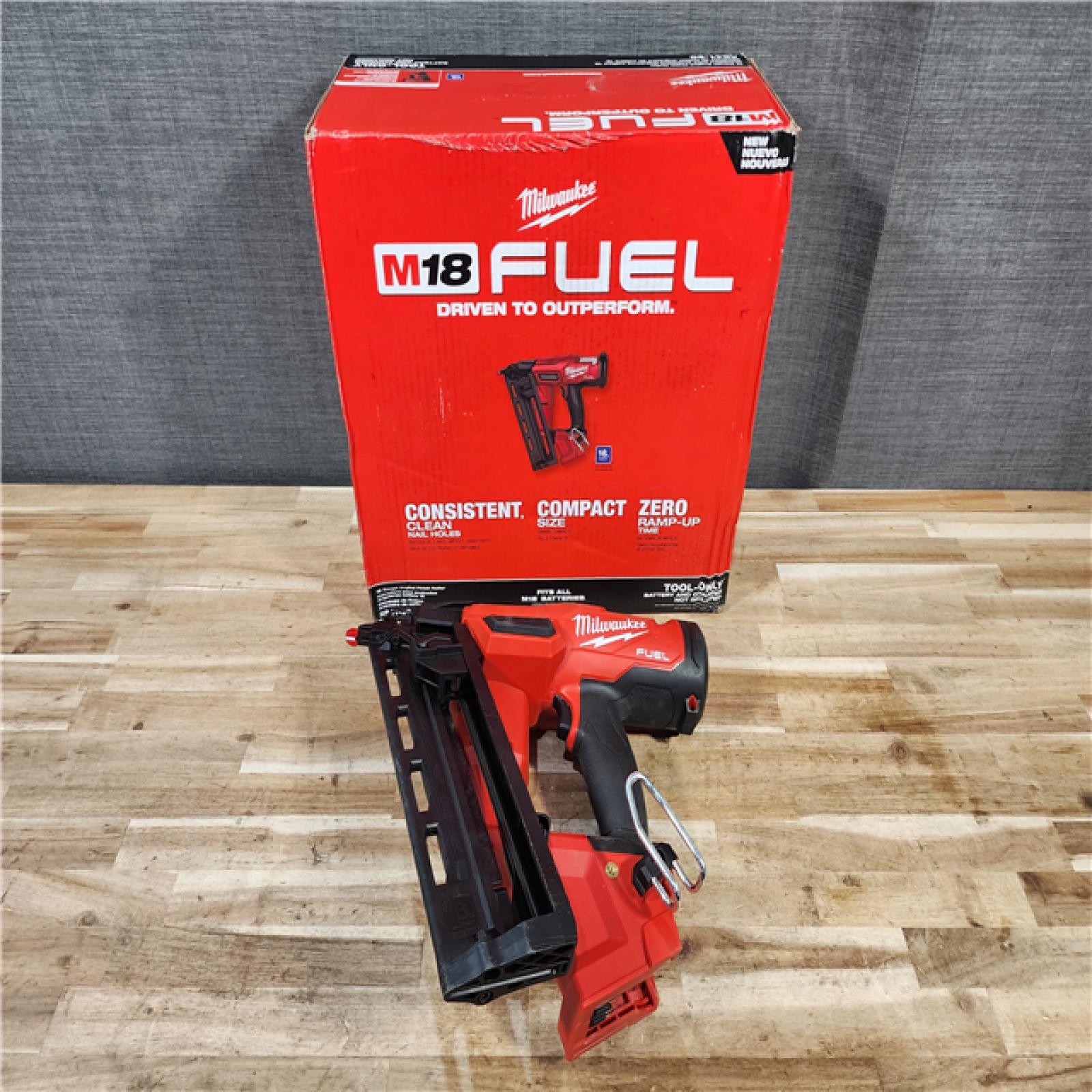 HOUSTON LOCATION - AS-IS Milwaukee  FUEL 18-Volt Lithium-Ion Brushless Cordless Gen II 16-Gauge Angled Finish Nailer (Tool-Only)