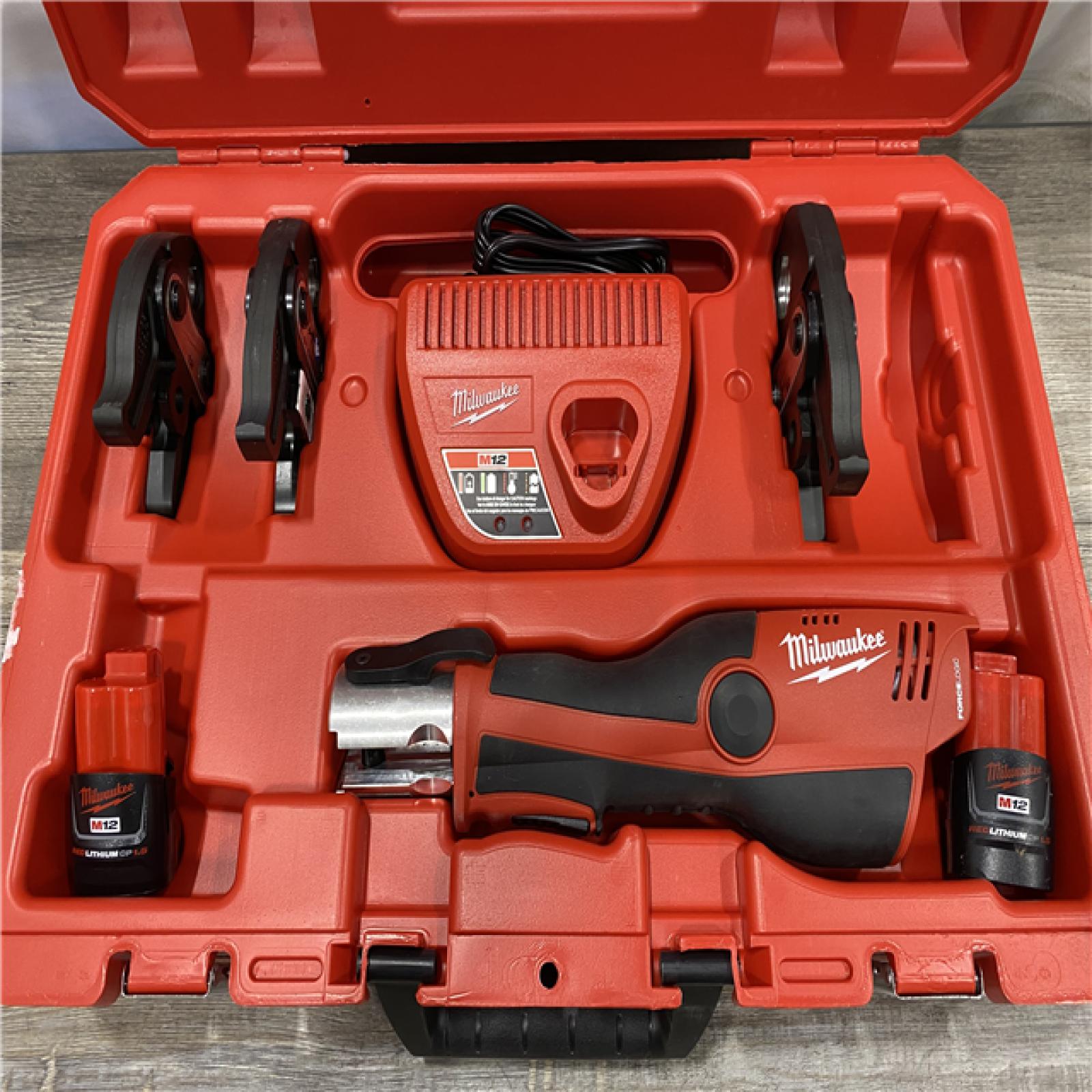 AS-IS Milwaukee 12-Volt Lithium-Ion Force Logic Cordless Press Tool Kit