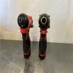 AS-IS - Milwaukee M12 FUEL 12-Volt Lithium-Ion Brushless Cordless Hammer Drill and Impact Driver Combo Kit