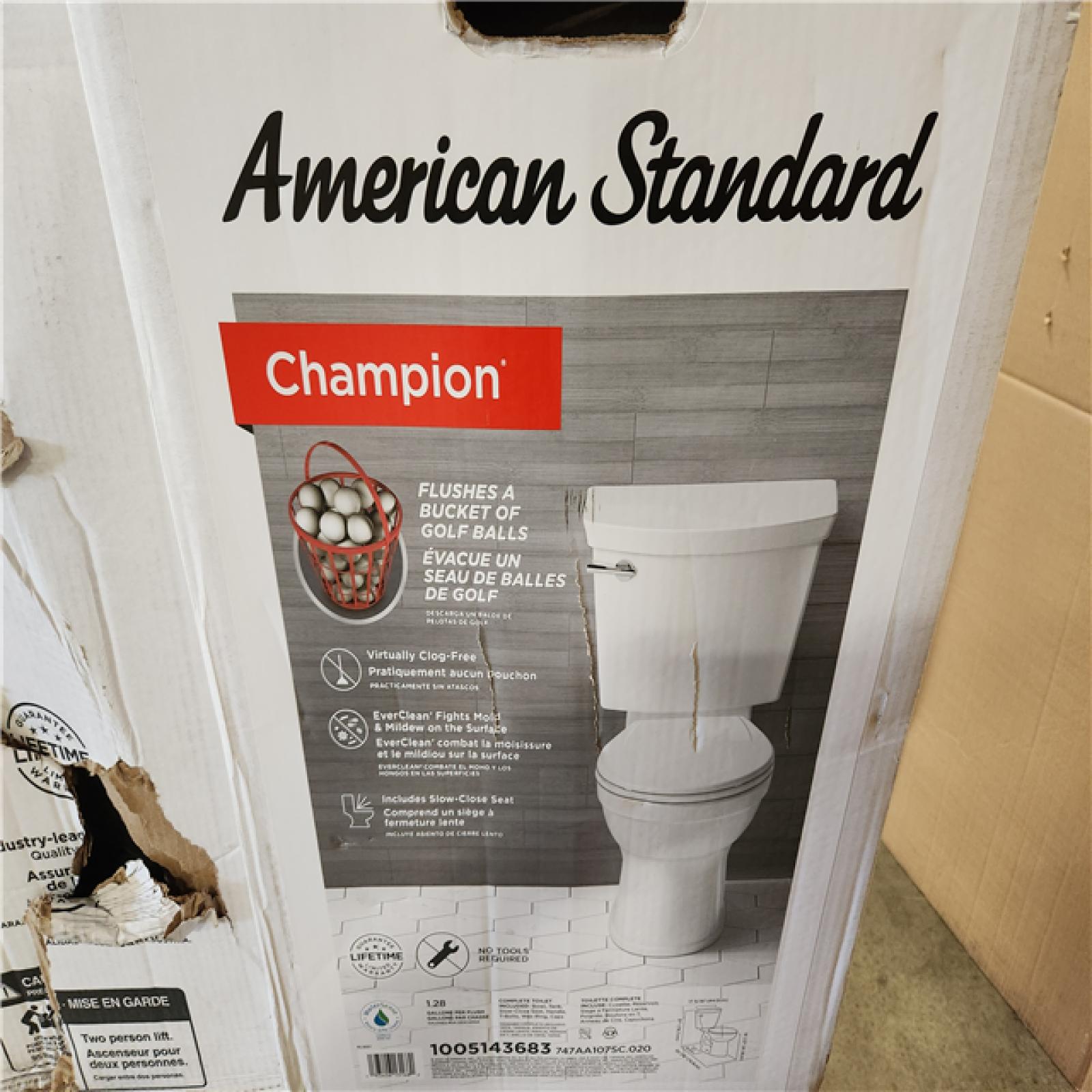 Phoenix AS-IS Mixed American Standard Toilet Pallet (6 Toilets)