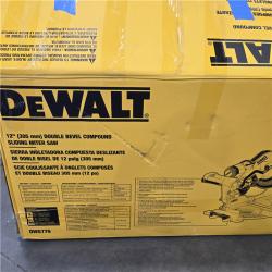 AS-IS DEWALT 12-in Dual Bevel Sliding Compound Miter Saw