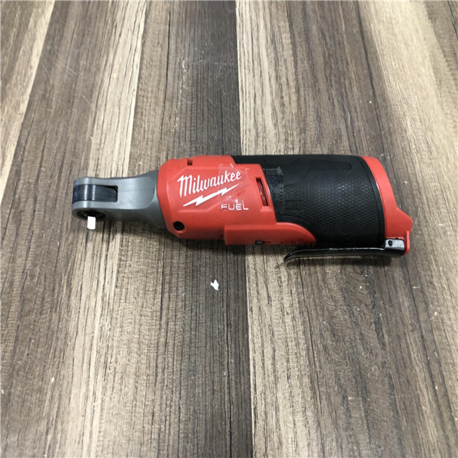 AS-IS Milwaukee FUEL 12V Lithium-Ion Brushless Cordless High Speed 1/4 in. Ratchet (Tool-Only)