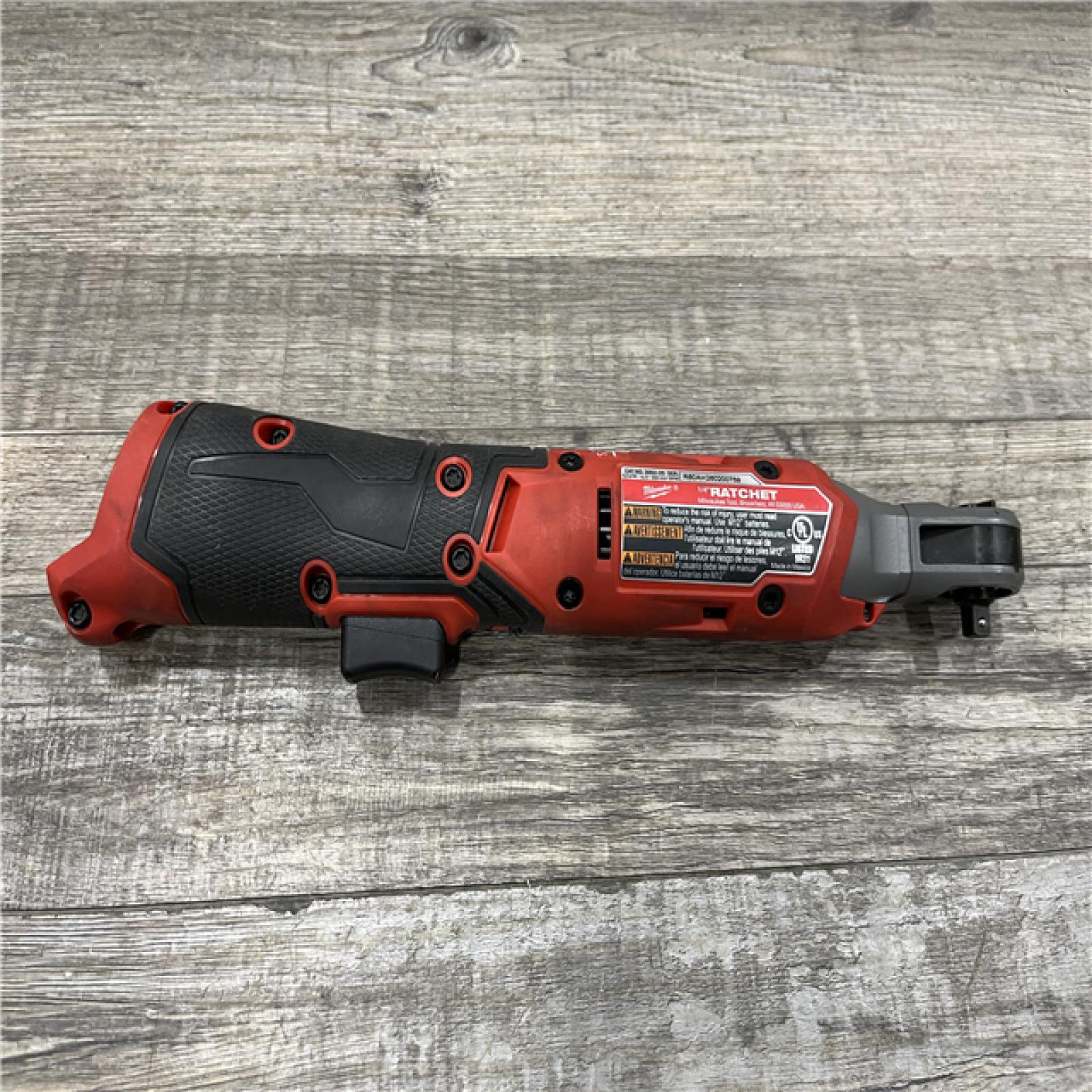 AS-IS Milwaukee FUEL 12-Volt Lithium-Ion Brushless Cordless High Speed 3/8 in. Ratchet (Tool-Only)