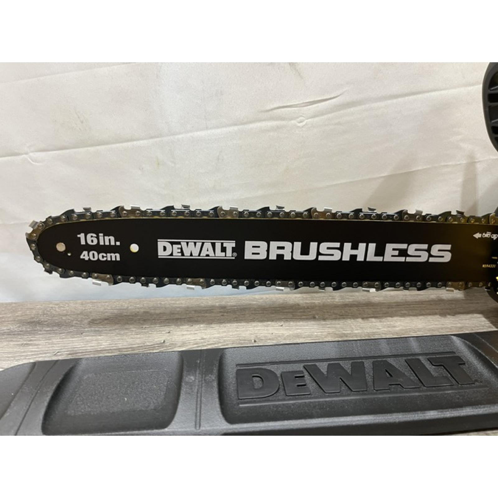 AS-IS DEWALT FLEXVOLT 60V MAX 16in. Brushless Cordless Battery Powered Chainsaw Kit