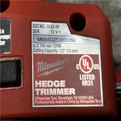 AS-IS Milwaukee FUEL 8 in. 12V Lithium-Ion Brushless Cordless Hedge Trimmer Kit