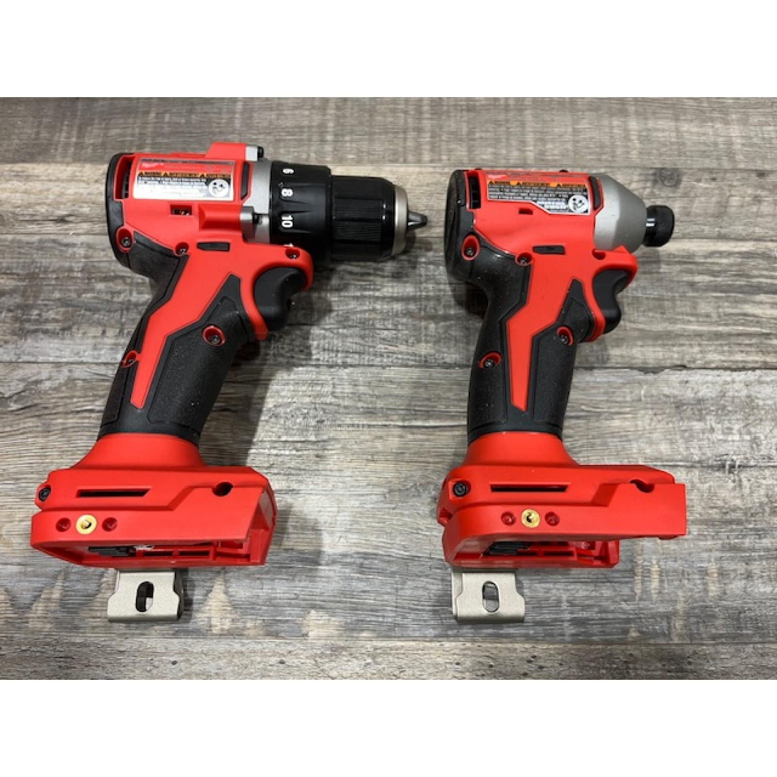 AS-IS Milwaukee 18V Lithium-Ion Brushless Cordless Compact Drill/Impact Combo Kit