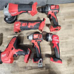HOUSTON LOCATION - AS-IS MILWAUKEE 6 TOOL COMBO KIT W/ (2) BATTERY & CHARGER