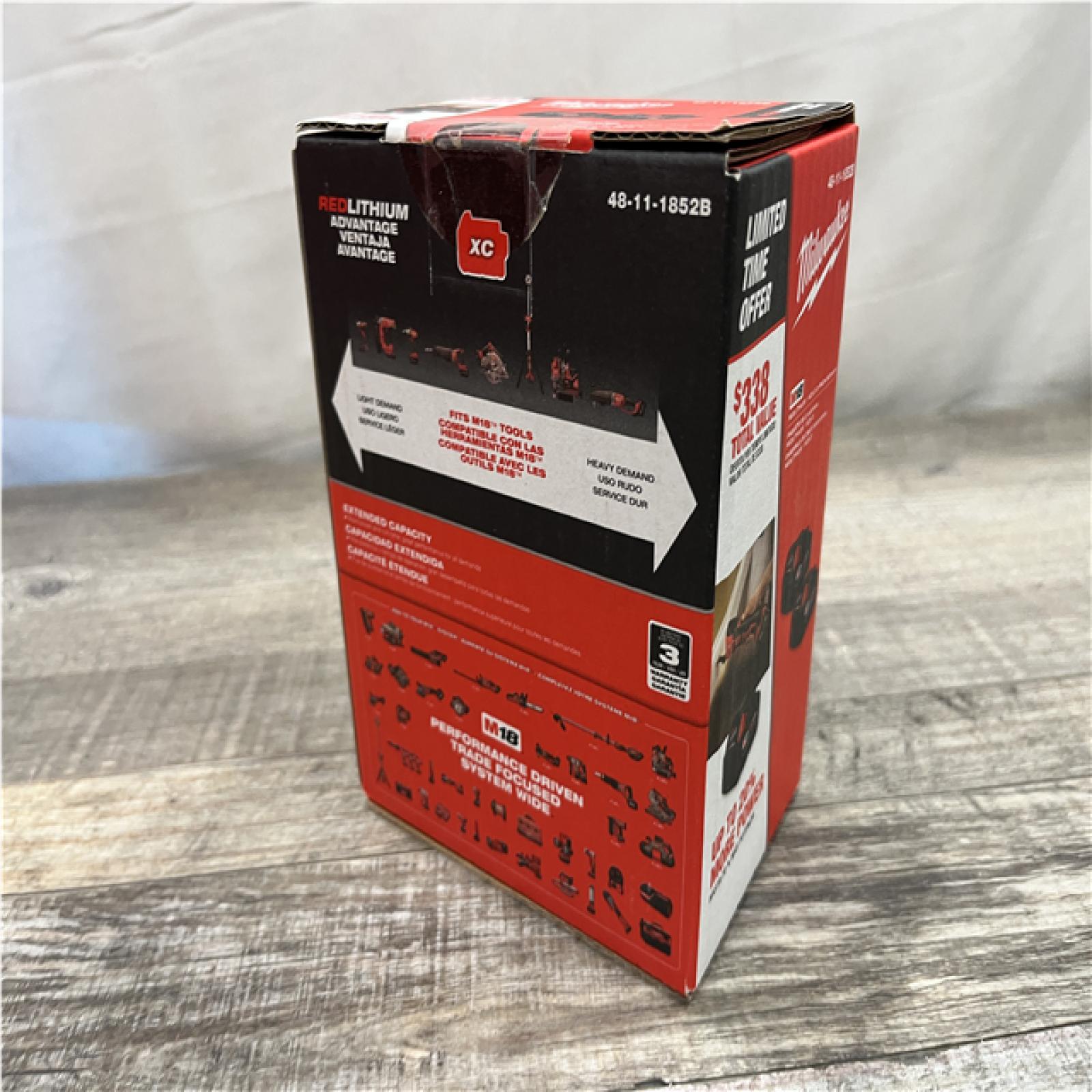 NEW - Milwaukee 18-Volt Lithium-Ion XC Extended Capacity 5.0 Ah Battery Pack (2-Pack)