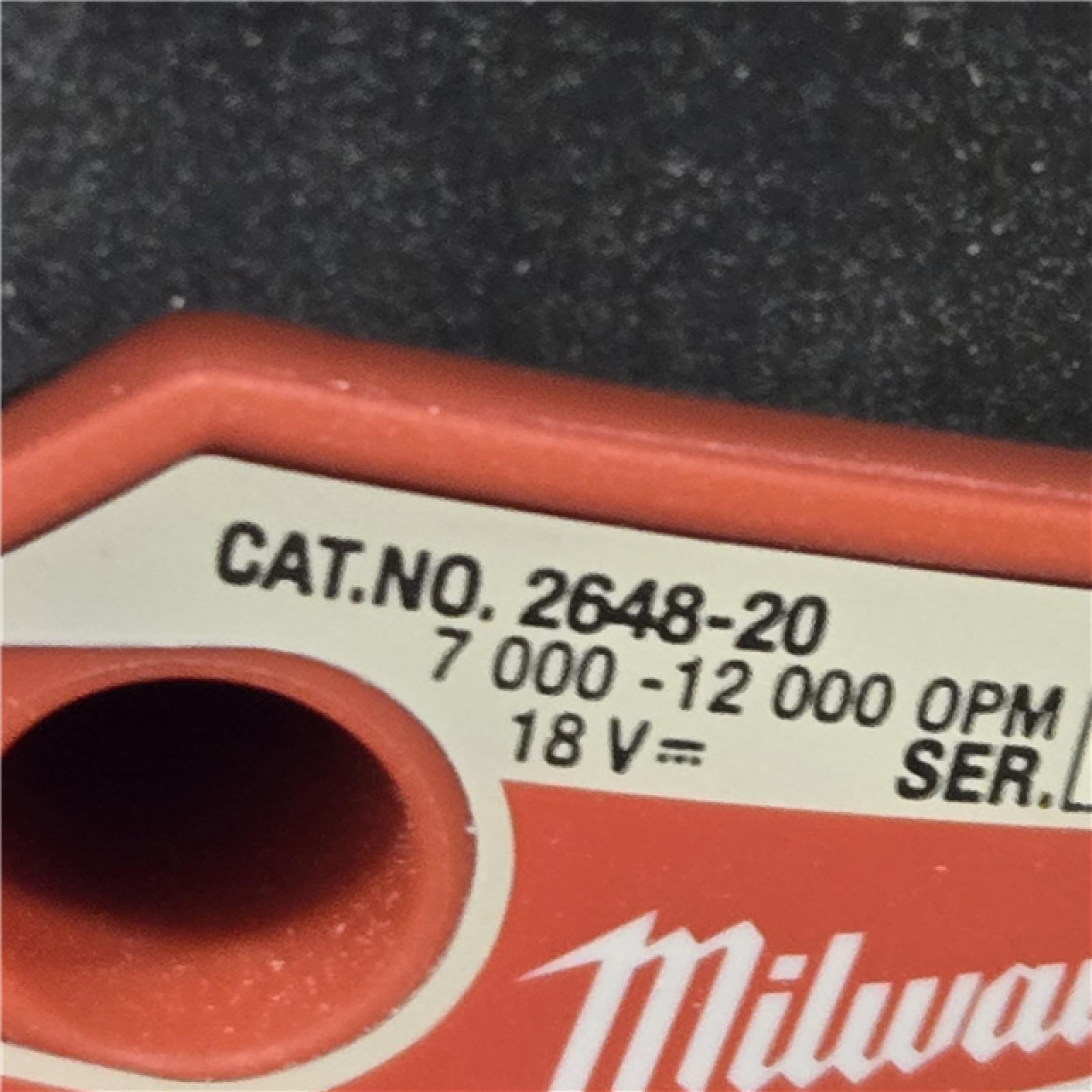 AS-IS Milwaukee 2648-20 - M18 18V 7000-12000 Opm Cordless Random Orbital Sander (Tool-Only)