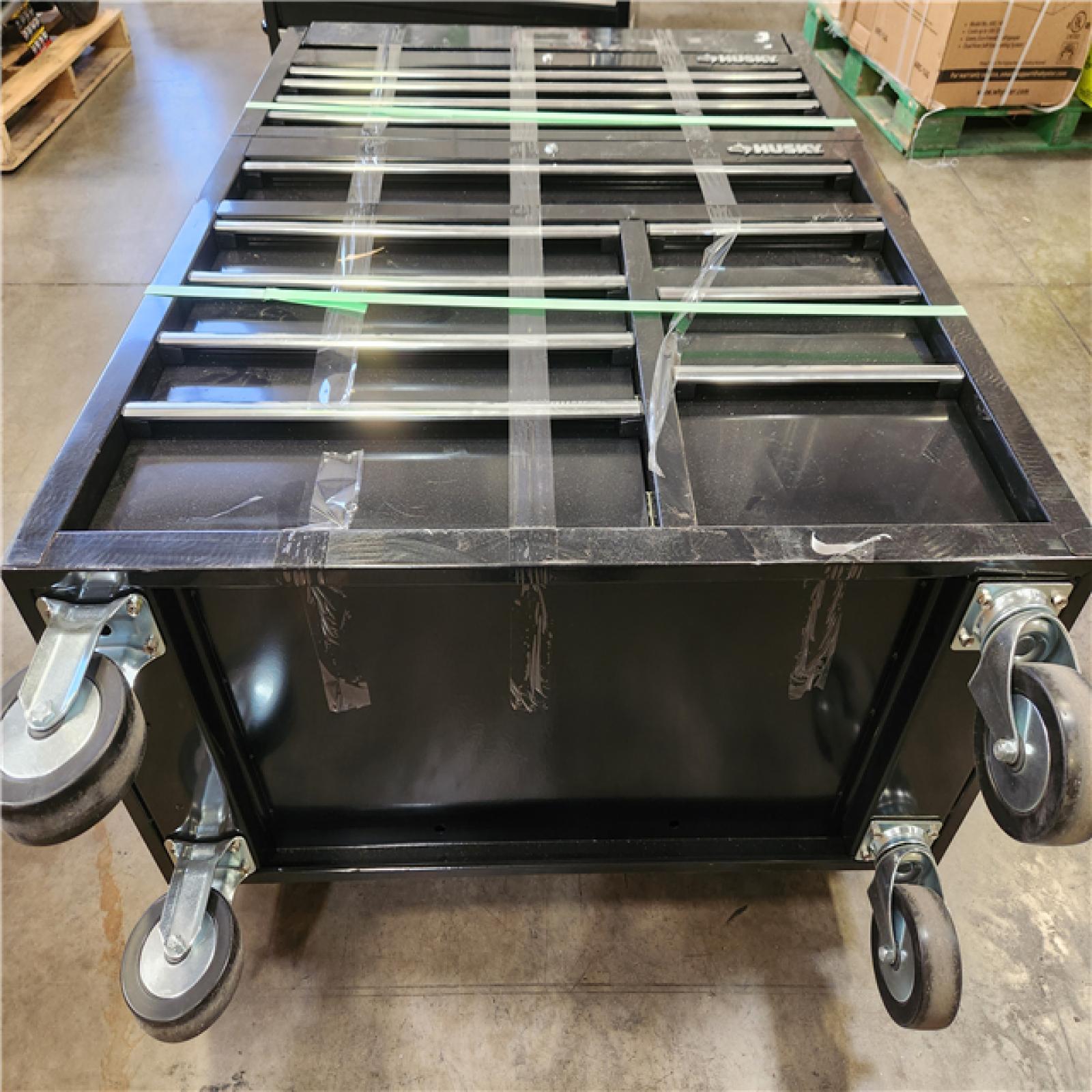 Phoenix AS-IS Husky Tool Storage 42 in. W x 18 in. D Standard Duty Black Tool Chest Combo