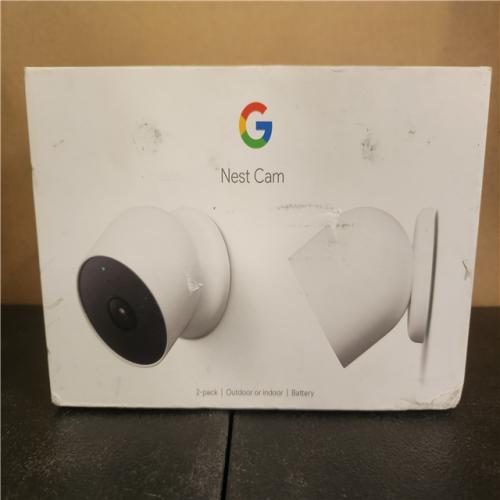 Phoenix AS-IS Google Nest Indoor/Outdoor Wireless Smart Security Camera (Battery) 2-Pack