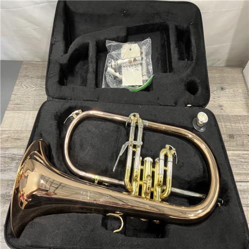AS-IS WEIBSTER Rose Gold Brass Brushed Flugelhorn WFH-8310