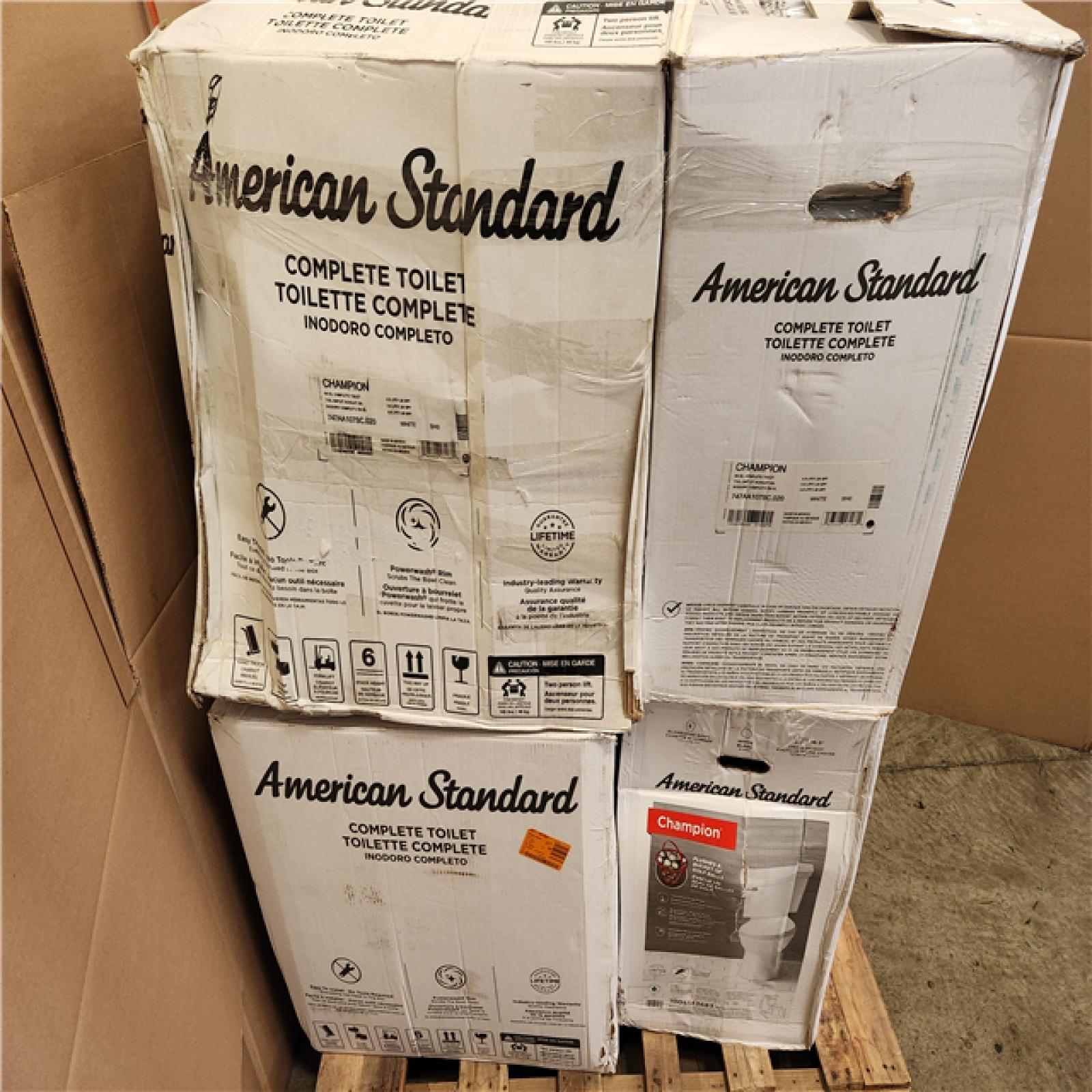Phoenix AS-IS Mixed American Standard Toilet Pallet (6 Toilets)