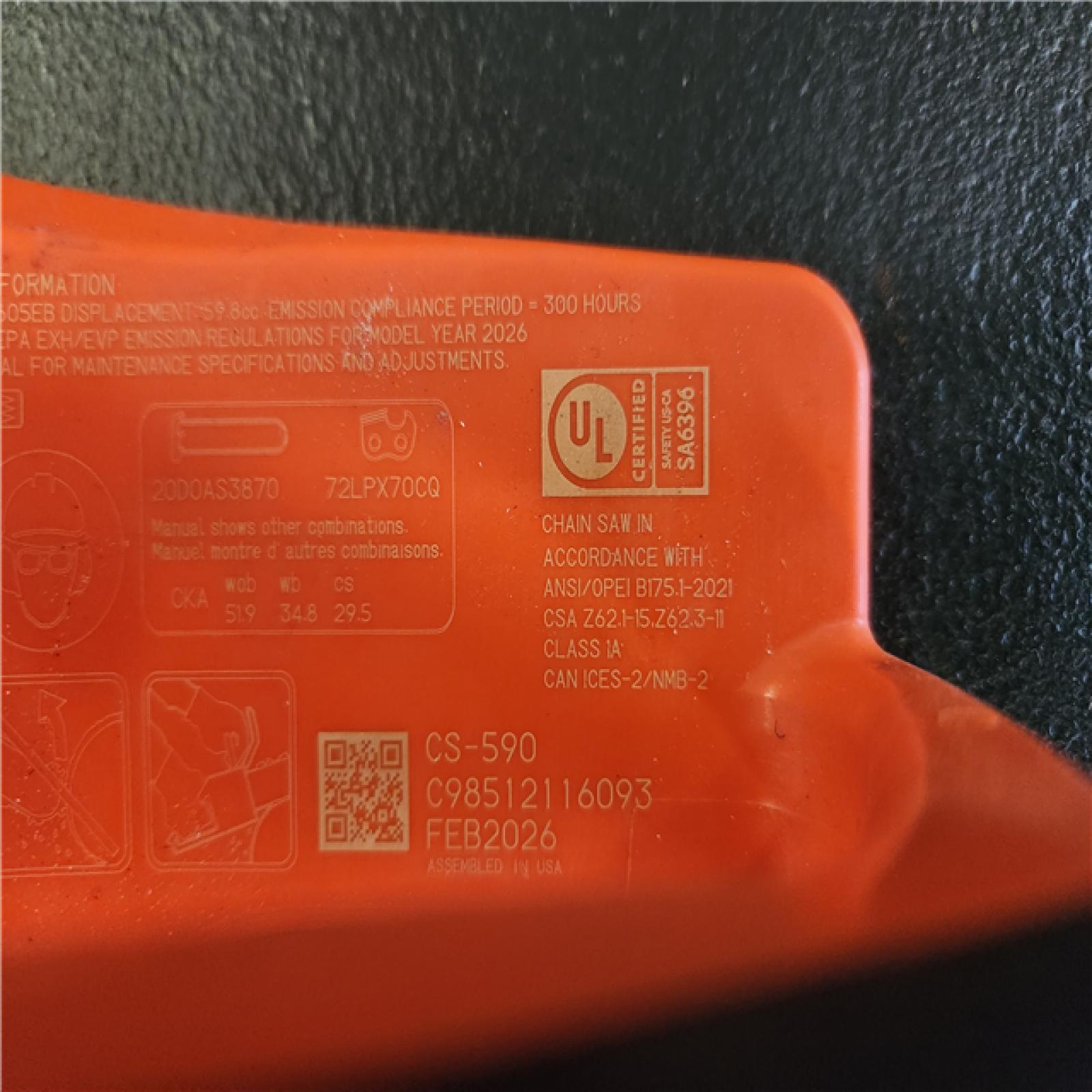 Phoenix NEW ECHO 20 in. 59.8 cc Gas 2-Stroke Rear Handle Timber Wolf Chainsaw