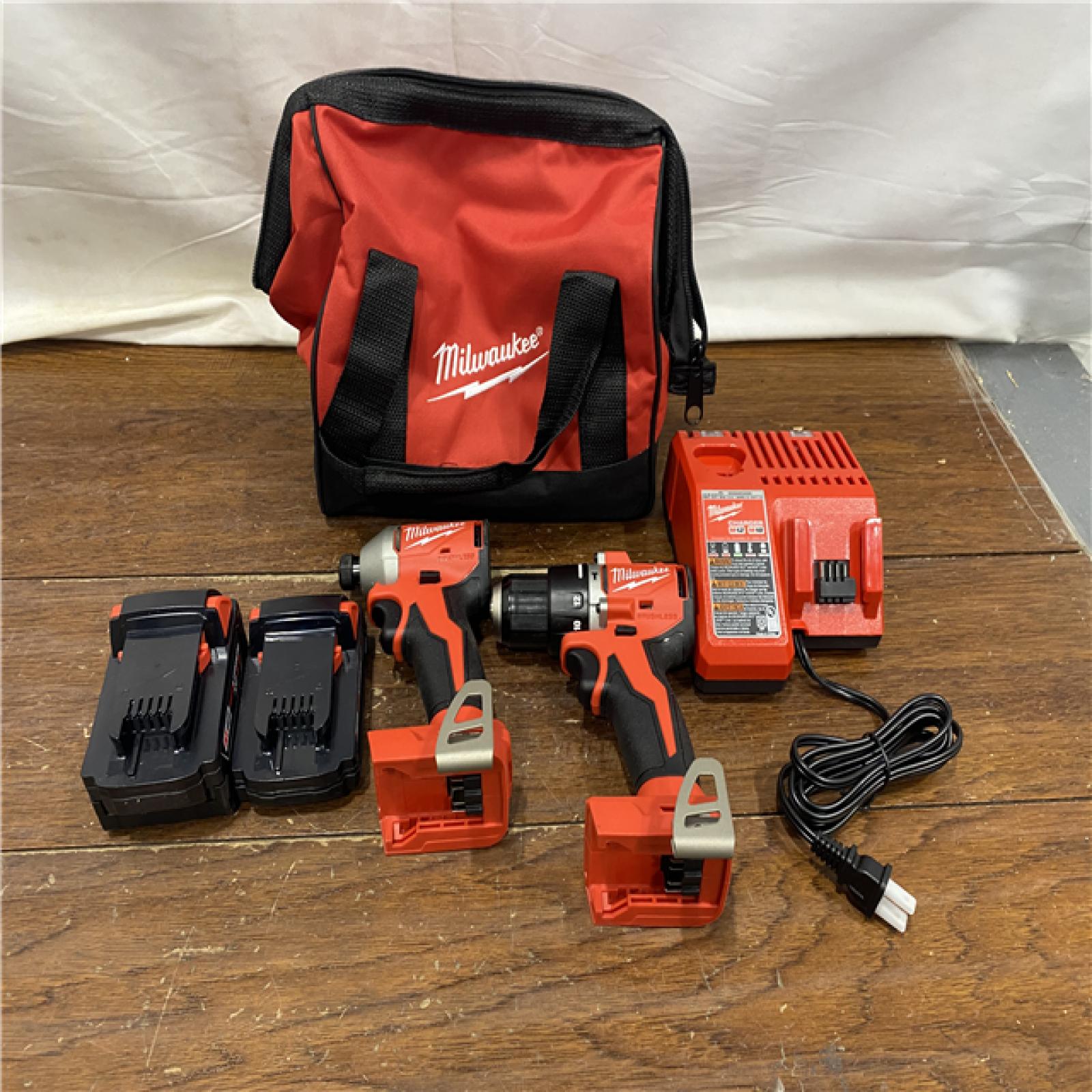 AS-IS Milwaukee M18 Compact Brushless 2-Tool Combo Kit