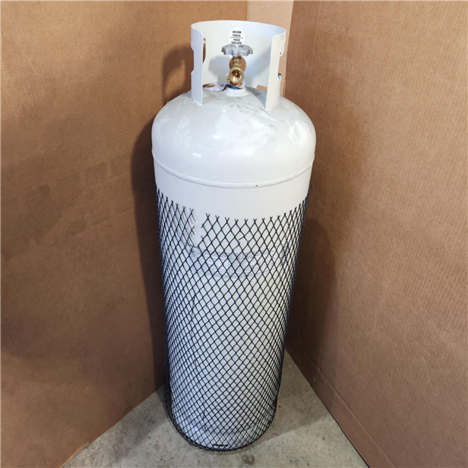 HOUSTON Location-AS-IS-100 Lb Steel Propane Cylinder POL Valve (Ships Empty)