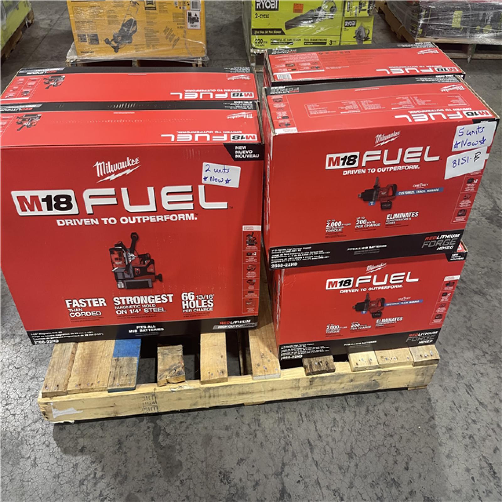 Pittston Location As-IS Power Tools Partial Truckload (13 Pallets) 8151-B
