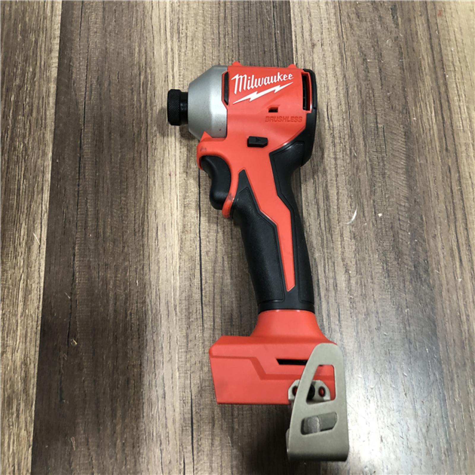 AS-IS Milwaukee 18V Lithium-Ion Brushless Cordless 1/4 in. Compact Impact Driver (Tool Only)