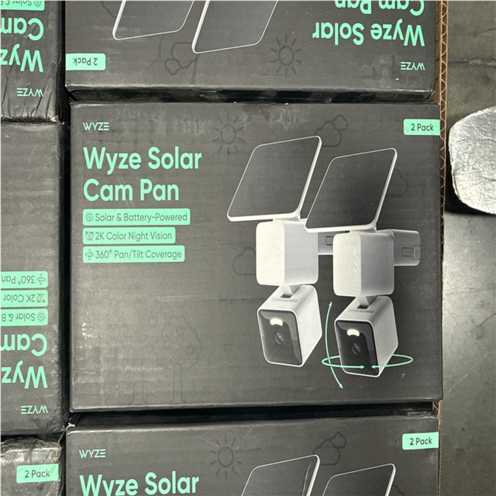 CALIFORNIA AS IS WYZE SOLAR CAM PAN DUAL AND SINGLE UNITS