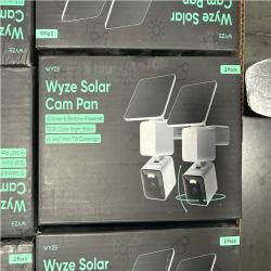 CALIFORNIA AS IS WYZE SOLAR CAM PAN DUAL AND SINGLE UNITS