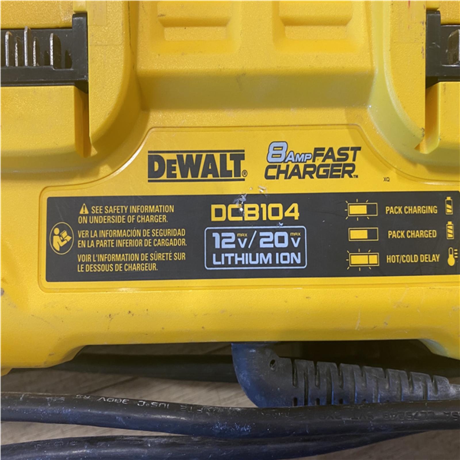 AS-IS DEWALT 12V/20V/60V MAX 4-Port Lithium-Ion Battery Charger