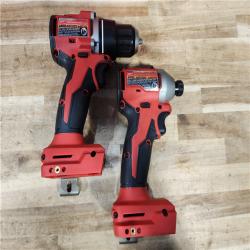 HOUSTON LOCATION - AS-IS Milwaukee 18V Lithium-Ion Brushless Cordless Compact Drill/Impact Combo Kit