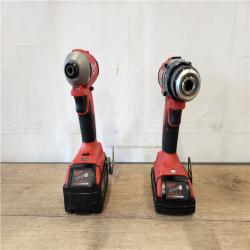 AS-IS- Milwaukee 18-Volt Lithium-Ion Brushless Cordless Compact Hammer Drill/Impact Combo Kit