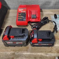 HOUSTON LOCATION - AS-IS MILWAUKEE 5 TOOL COMBO KIT W/ (2) BATTERY & CHARGER