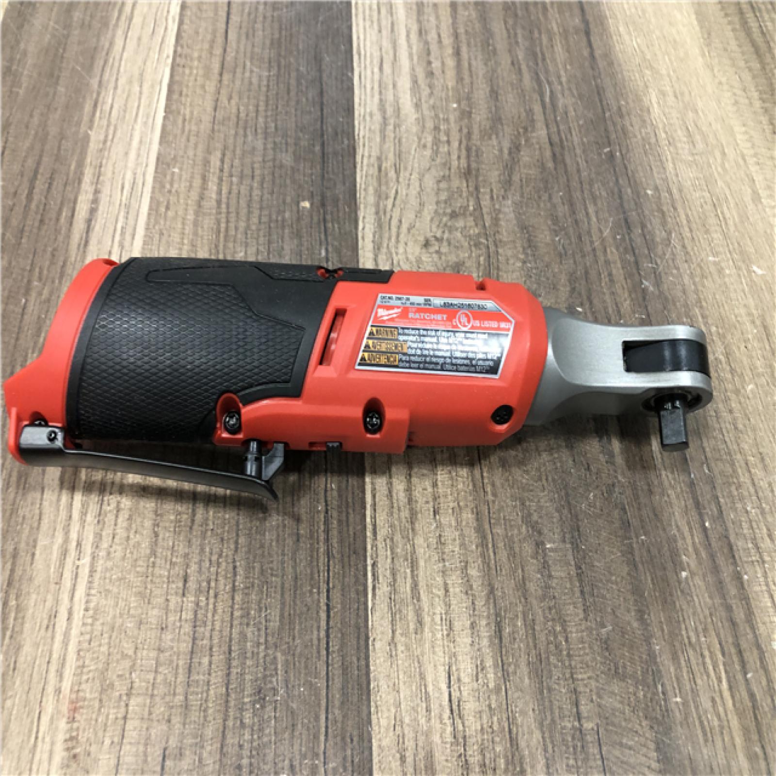 AS-IS Milwaukee FUEL 12-Volt Lithium-Ion Brushless Cordless High Speed 3/8 in. Ratchet (Tool-Only)