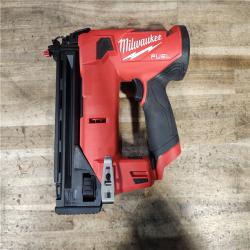 HOUSTON LOCATION - AS-IS Milwaukee  FUEL 12-Volt Lithium-Ion Brushless Cordless 18-Gauge 1-1/2 in. Compact Brad Nailer (Tool Only)