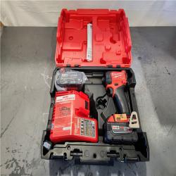 AS-IS- Milwaukee FUEL SURGE 18V Lithium-Ion Brushless Cordless 1/4 in. Hex Impact Driver with (2) 5.0 Ah Battery and Charger