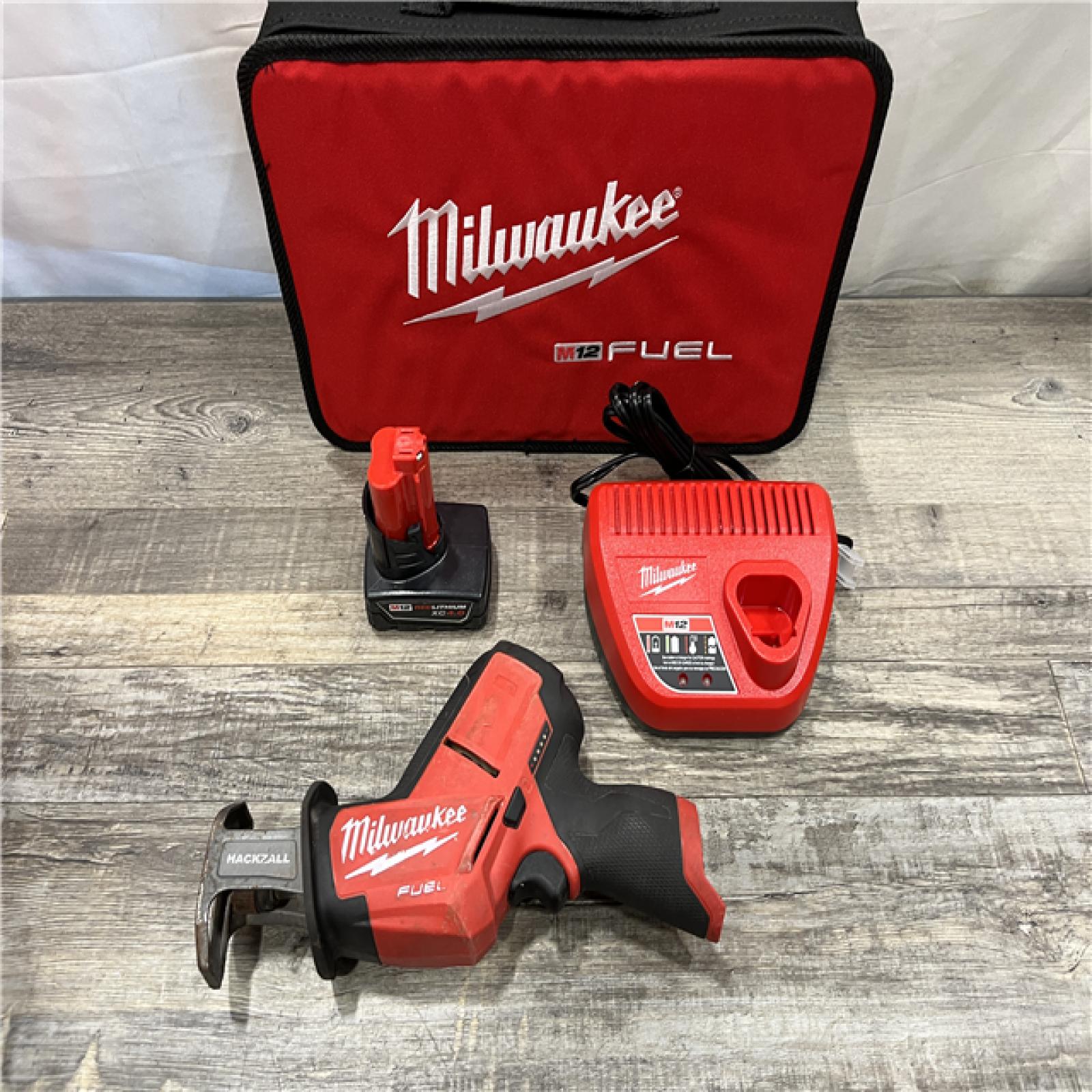 AS-IS Milwaukee FUEL 12V Lithium-Ion Brushless Cordless HACKZALL Reciprocating Saw Kit