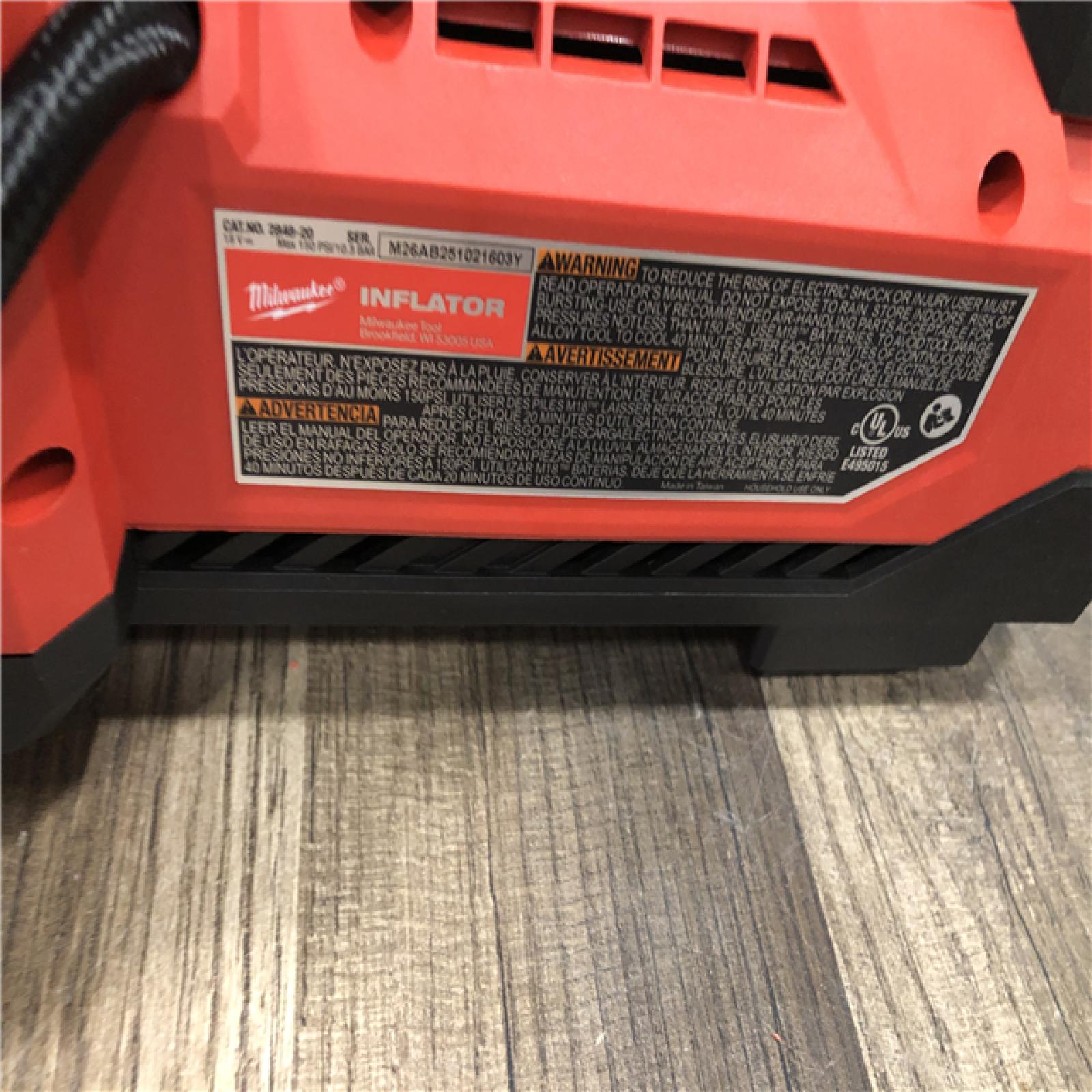 AS-IS Milwaukee 18-Volt Lithium-Ion Cordless Electric Portable Inflator (Tool-Only)
