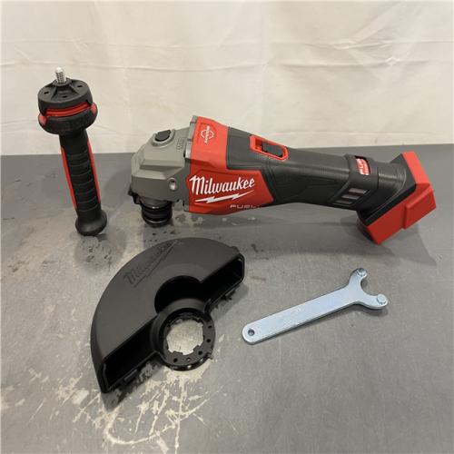 AS-IS - MILWAUKEE M18 FUEL 18V Lithium-Ion Brushless Cordless 4-1/2 in./6 in. Braking Grinder with Slide Switch