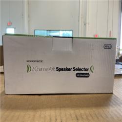 NEW! - Monoprice Dual Source 2-Channel A/B Speaker Selector With Volume Control, Up To 100 Watts Per Channel
