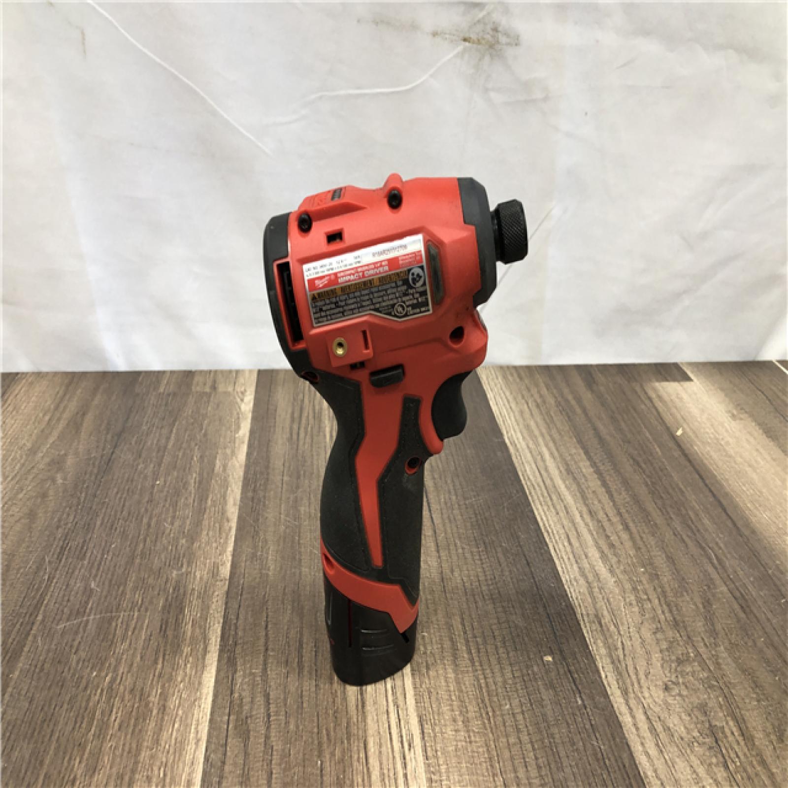 AS-IS Milwaukee 12-Volt Lithium-Ion Compact Brushless Cordless 1/4 in. Impact Driver Kit