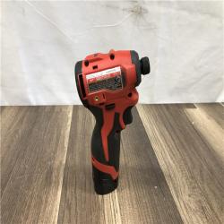 AS-IS Milwaukee 12-Volt Lithium-Ion Compact Brushless Cordless 1/4 in. Impact Driver Kit