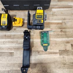 HOUSTON LOCATION - AS - IS DEWALT 12V MAX Lithium-Ion 100 ft. Green Self-Leveling 3-Beam 360 Degree Laser Level Kit
