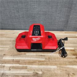 HOUSTON LOCATION - AS-IS Milwaukee M18 18V Dual Bay Simultaneous Super Charger (TOOL ONLY)