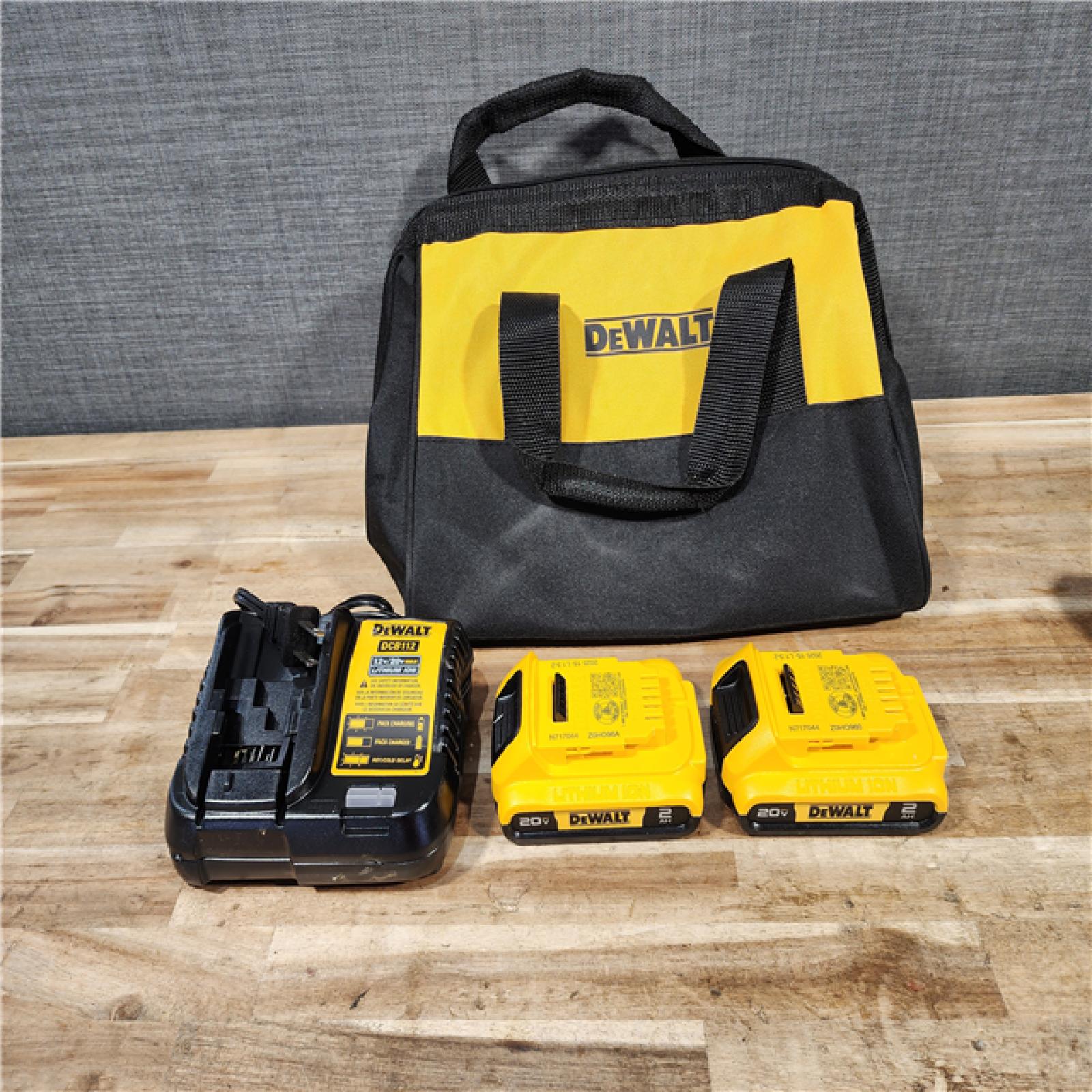 HOUSTON LOCATION - AS-IS DEWALT 2 TOOL COMBO KIT W/ (2) BATTERY & CHARGER