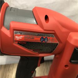AS-IS Milwaukee FUEL 18-Volt Lithium-Ion Brushless Cordless 18-Gauge 1/4 in. Narrow Crown Stapler (Tool-Only)