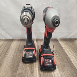 AS-IS- Milwaukee 18V Cordless Brushed 2-Tool Drill/Driver and Impact Driver Kit