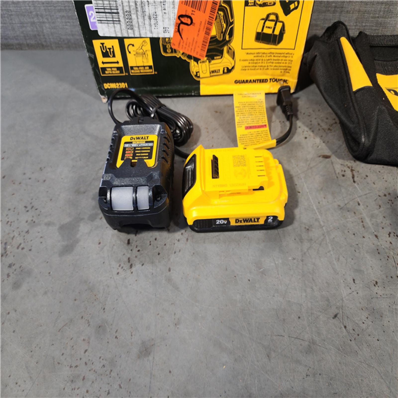 HOUSTON LOCATION - AS-IS DEWALT ATOMIC 20V MAX Lithium Ion Cordless 23 Gauge Pin Nailer Kit with 2.0Ah Battery and Charger