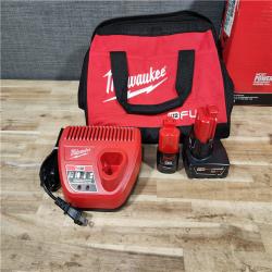 HOUSTON LOCATION - AS-IS Milwaukee FUEL 12-Volt Lithium-Ion Brushless Cordless Hammer Drill and Impact Driver Combo Kit